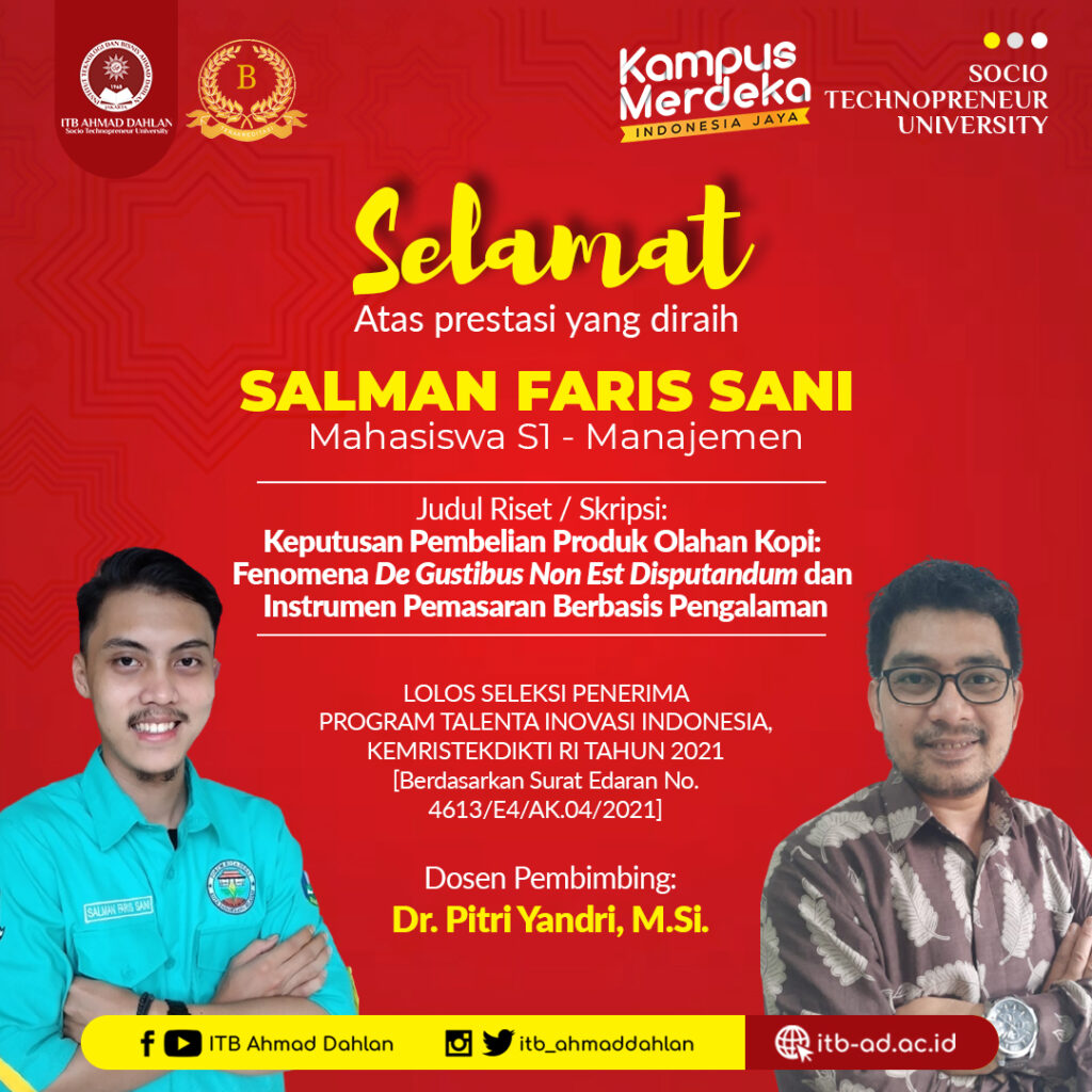 Dua Mahasiswa Muhammadiyah Ini Terima Program Talenta Inovasi Indonesia